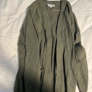 Loft Outlet Olive Green oversized Cardigan
